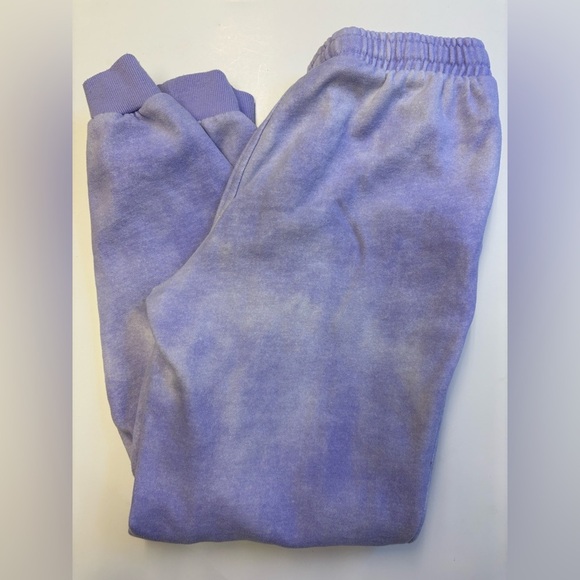 Bench Kids size 14/16 casual elastic waist joggers Sweatpants in Purple Tie-Dye - Picture 7 of 7